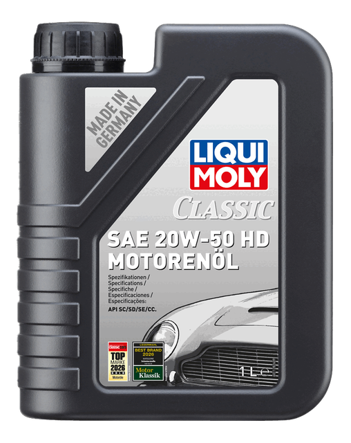 Classic motoreļļa SAE 20W-50 HD