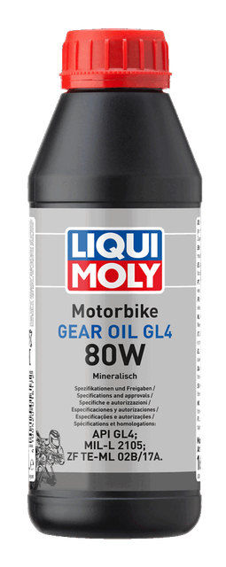 Motociklu transmisijas eļļa (GL4) 80W