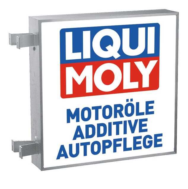 Apgaismota vertikālā izkārtne "Motor Oils, Additives, Car Care" (80 x 80 cm)*