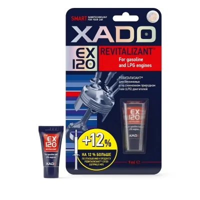 XADO Revitalizants EX120 benzīna un gāzes dzinējiem (9ml) 9ml