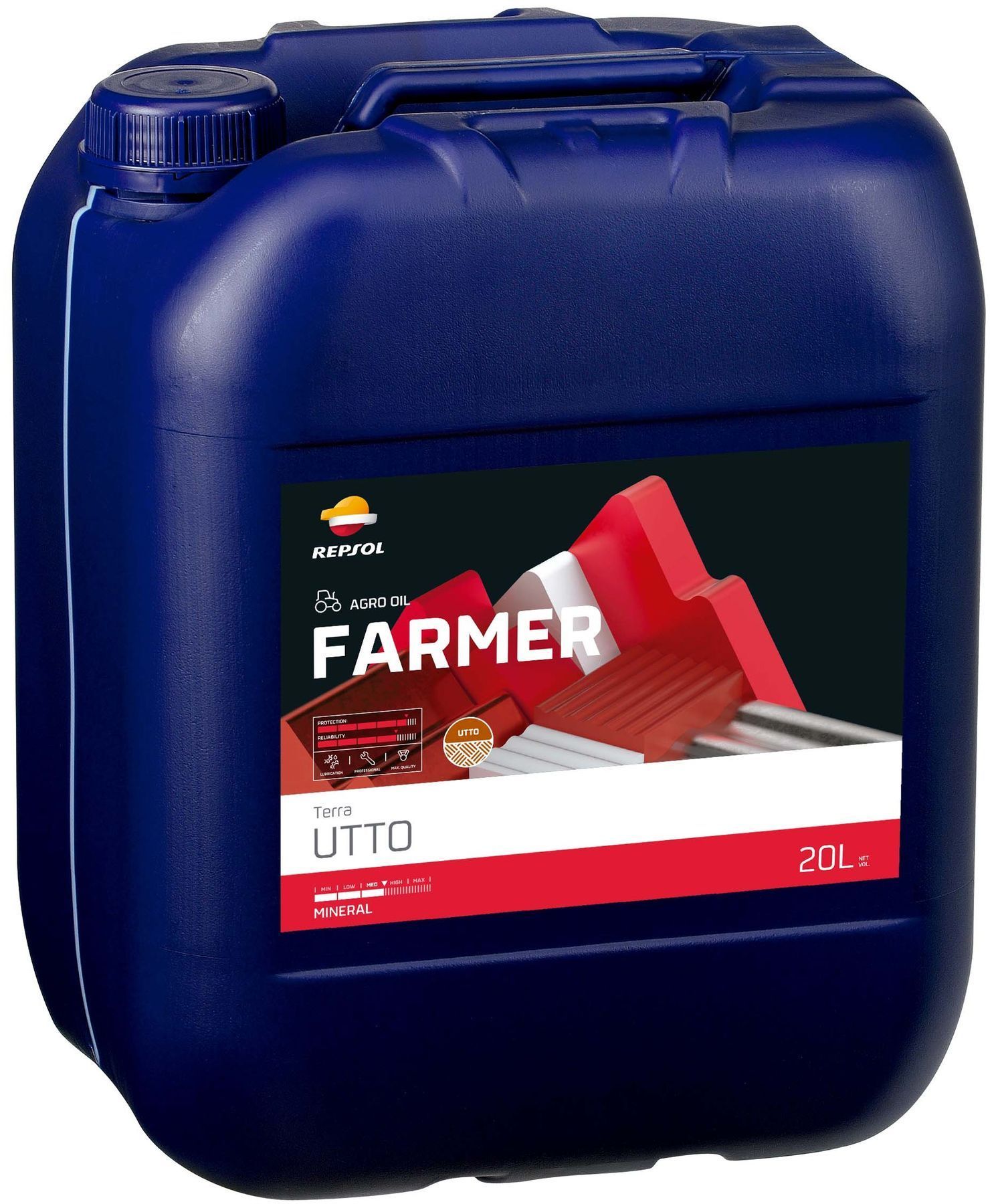 REPSOL TERRA UTTO FARMER hidrotransmisijas eļļa 20L                         REPSOL