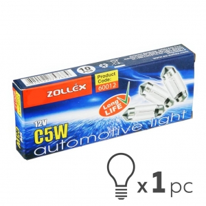 ZOLLEX spuldze 12V 5W SV 8,5 35mm
